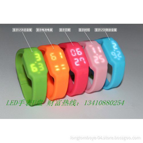 2013 New High Quality LED Watch USB Flash Drive